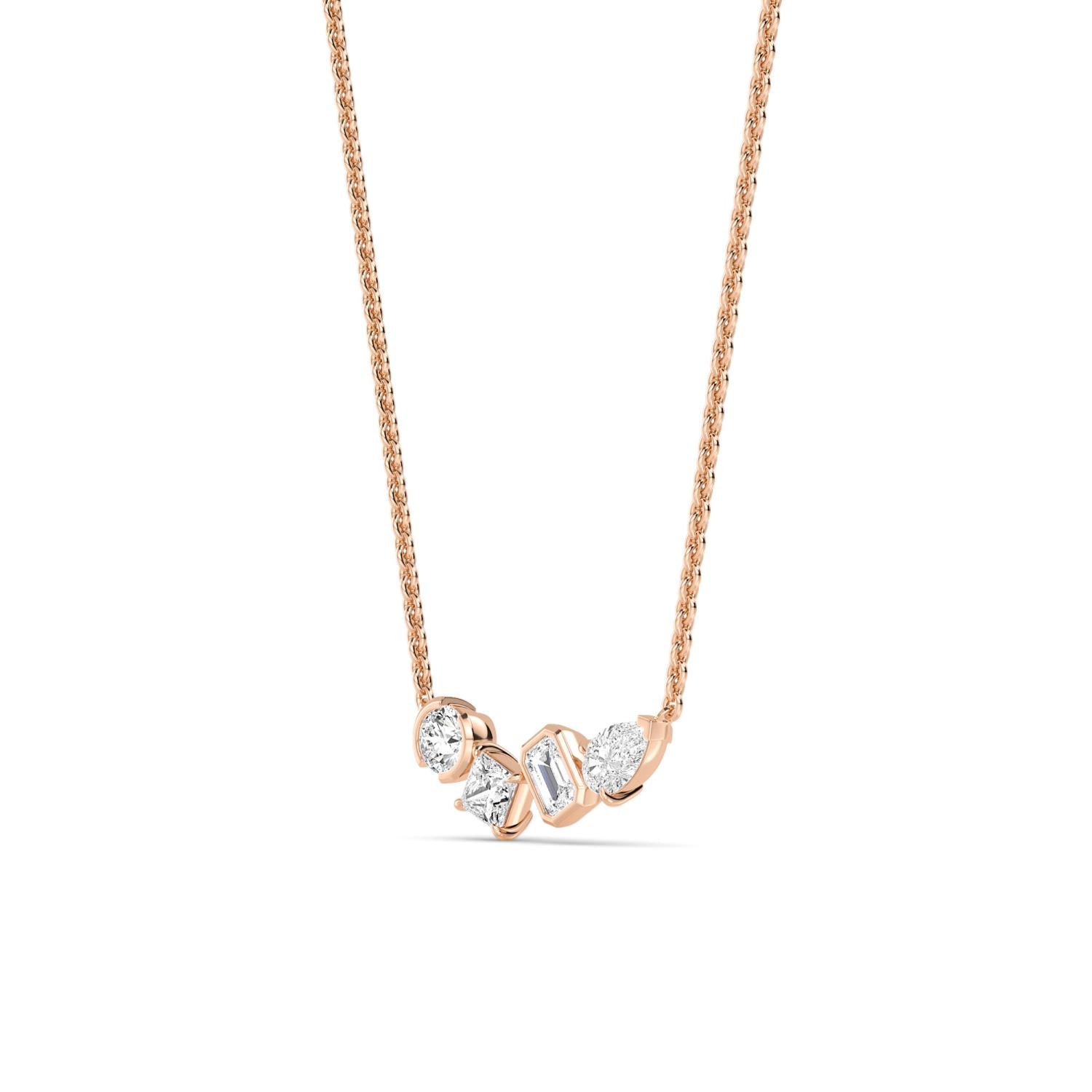 9K Rose Gold Lab Grown Diamond PENDANT 1.06 ctw P32448MS-1