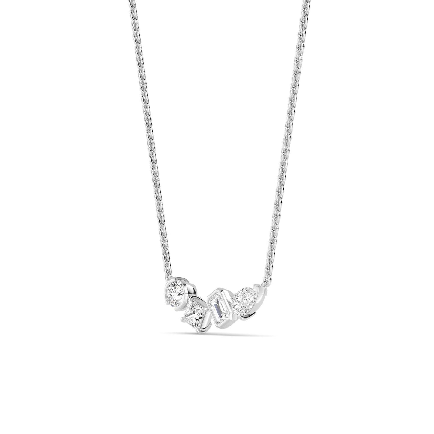 9K White Gold Lab Grown Diamond PENDANT 1.06 ctw P32448MS-1