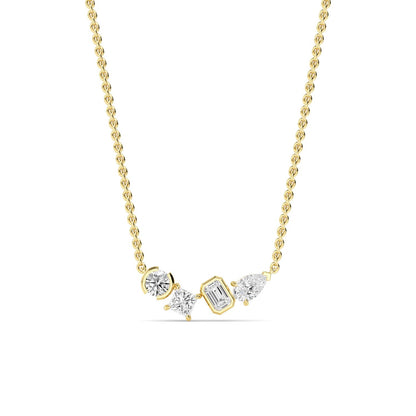 9K Yellow Gold Lab Grown Diamond PENDANT 1.06 ctw P32448MS-1