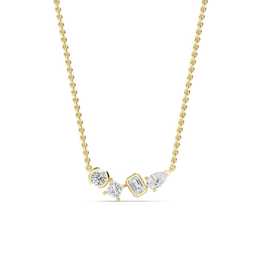 9K Yellow Gold Lab Grown Diamond PENDANT 1.06 ctw P32448MS-1