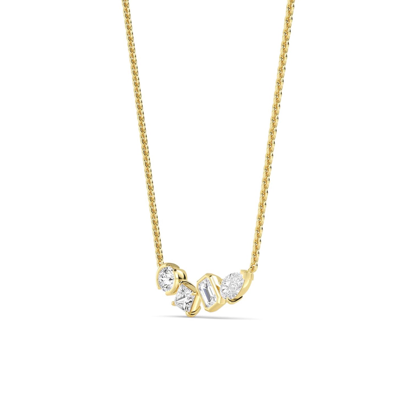 9K Yellow Gold Lab Grown Diamond PENDANT 1.06 ctw P32448MS-1