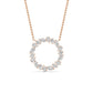 9K Rose Gold Lab Grown Diamond PENDANT 0.98 ctw P32462-1