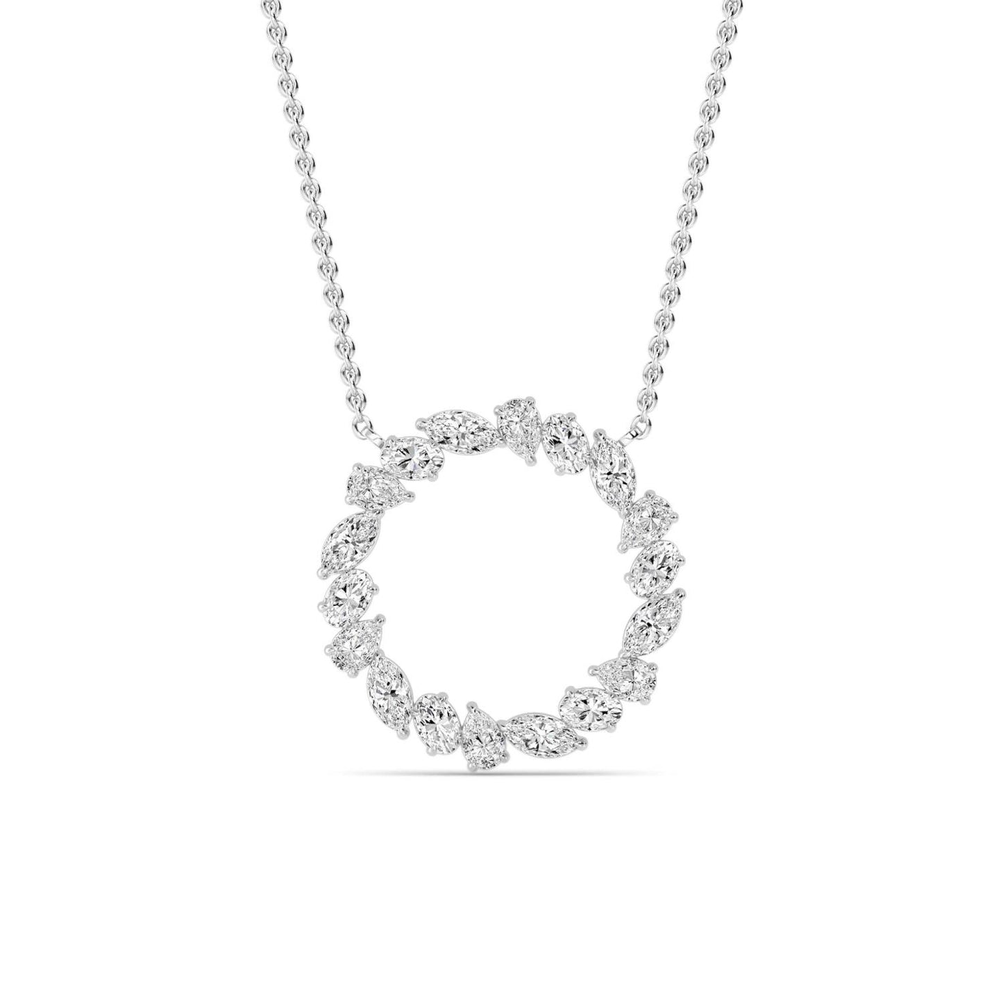 9K White Gold Lab Grown Diamond PENDANT 0.98 ctw P32462-1