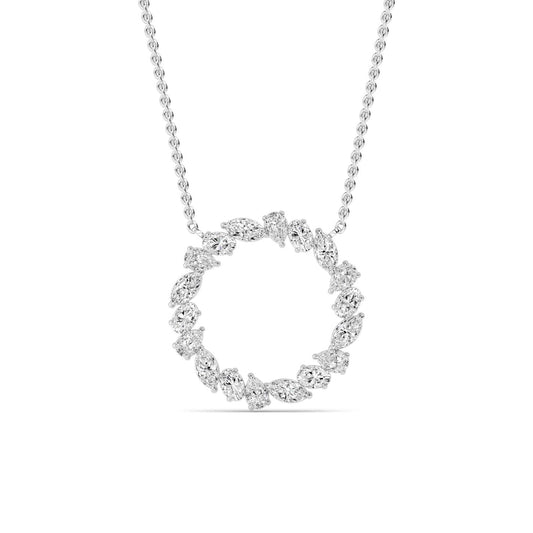 9K White Gold Lab Grown Diamond PENDANT 0.98 ctw P32462-1