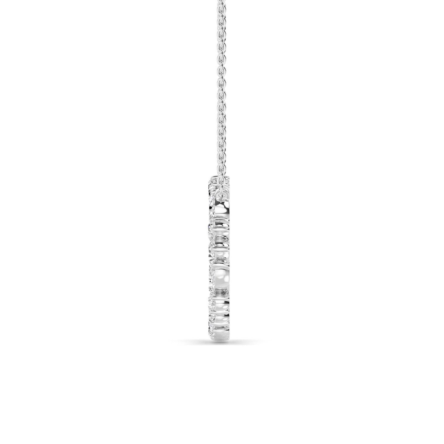 9K White Gold Lab Grown Diamond PENDANT 0.98 ctw P32462-1