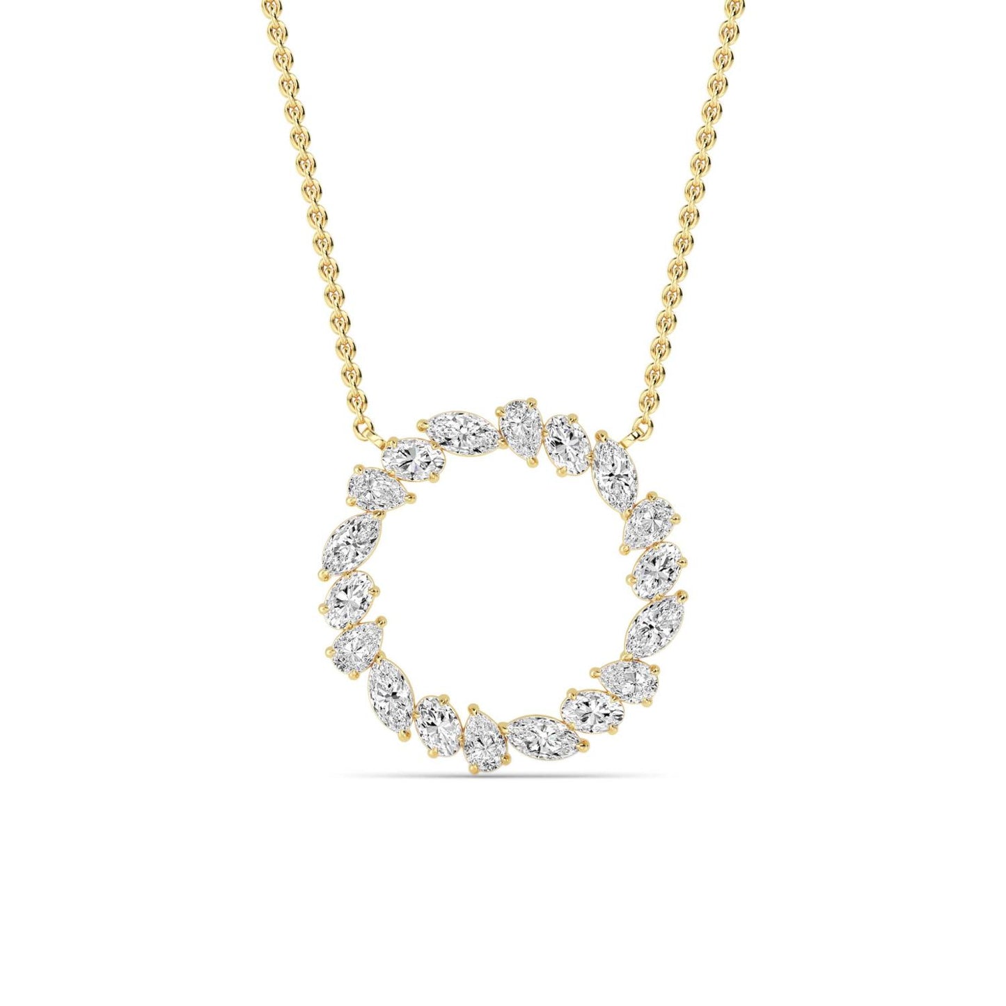 9K Yellow Gold Lab Grown Diamond PENDANT 0.98 ctw P32462-1