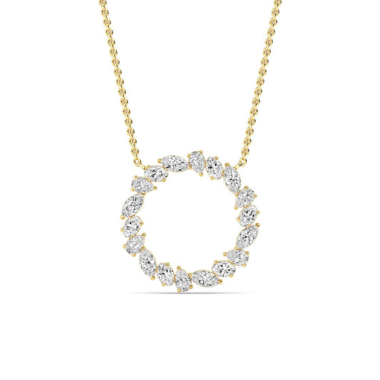 9K Yellow Gold Lab Grown Diamond PENDANT 0.98 ctw P32462-1