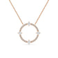 9K Rose Gold Lab Grown Diamond PENDANT 0.59 ctw P32470-0.63CT