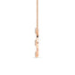 9K Rose Gold Lab Grown Diamond PENDANT 0.59 ctw P32470-0.63CT