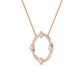 9K Rose Gold Lab Grown Diamond PENDANT 0.59 ctw P32470-0.63CT