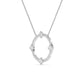 9K White Gold Lab Grown Diamond PENDANT 0.59 ctw P32470-0.63CT
