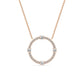 9K Rose Gold Lab Grown Diamond PENDANT 0.48 ctw P32471-0.50CT