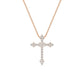 9K Rose Gold Lab Grown Diamond PENDANT 0.44 ctw P32487-0.38CT