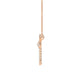 9K Rose Gold Lab Grown Diamond PENDANT 0.44 ctw P32487-0.38CT