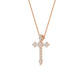 9K Rose Gold Lab Grown Diamond PENDANT 0.44 ctw P32487-0.38CT