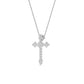 9K White Gold Lab Grown Diamond PENDANT 0.44 ctw P32487-0.38CT