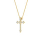 9K Yellow Gold Lab Grown Diamond PENDANT 0.44 ctw P32487-0.38CT