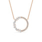 9K Rose Gold Lab Grown Diamond PENDANT 0.69 ctw P32506-0.83CT