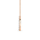 9K Rose Gold Lab Grown Diamond PENDANT 0.69 ctw P32506-0.83CT