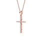 9K Rose Gold Lab Grown Diamond PENDANT 0.53 ctw P32527-0.50CT