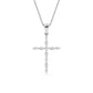 9K White Gold Lab Grown Diamond PENDANT 0.53 ctw P32527-0.50CT