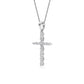 9K White Gold Lab Grown Diamond PENDANT 0.53 ctw P32527-0.50CT