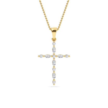 9K Yellow Gold Lab Grown Diamond PENDANT 0.53 ctw P32527-0.50CT
