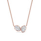 9K Rose Gold Lab Grown Diamond PENDANT 1.42 ctw P32560OV-1.50CT