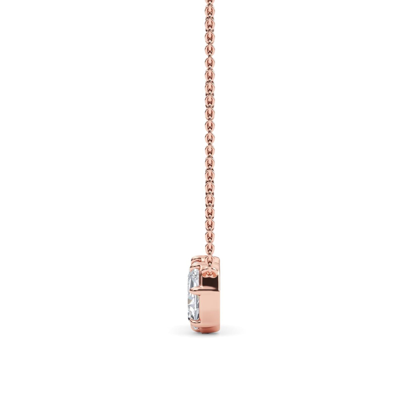 9K Rose Gold Lab Grown Diamond PENDANT 1.42 ctw P32560OV-1.50CT