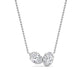 9K White Gold Lab Grown Diamond PENDANT 1.42 ctw P32560OV-1.50CT
