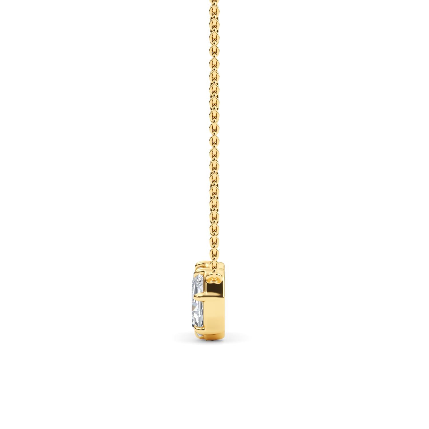9K Yellow Gold Lab Grown Diamond PENDANT 1.42 ctw P32560OV-1.50CT