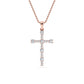9K Rose Gold Lab Grown Diamond PENDANT 0.57 ctw P32584-0.63CT