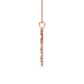 9K Rose Gold Lab Grown Diamond PENDANT 0.57 ctw P32584-0.63CT