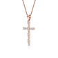 9K Rose Gold Lab Grown Diamond PENDANT 0.57 ctw P32584-0.63CT