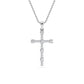 9K White Gold Lab Grown Diamond PENDANT 0.57 ctw P32584-0.63CT