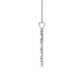 9K White Gold Lab Grown Diamond PENDANT 0.57 ctw P32584-0.63CT