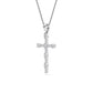9K White Gold Lab Grown Diamond PENDANT 0.57 ctw P32584-0.63CT