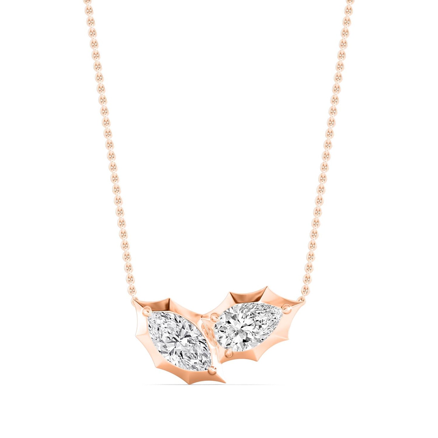 9K Rose Gold Lab Grown Diamond PENDANT 2.10 ctw P32602MQPE-2
