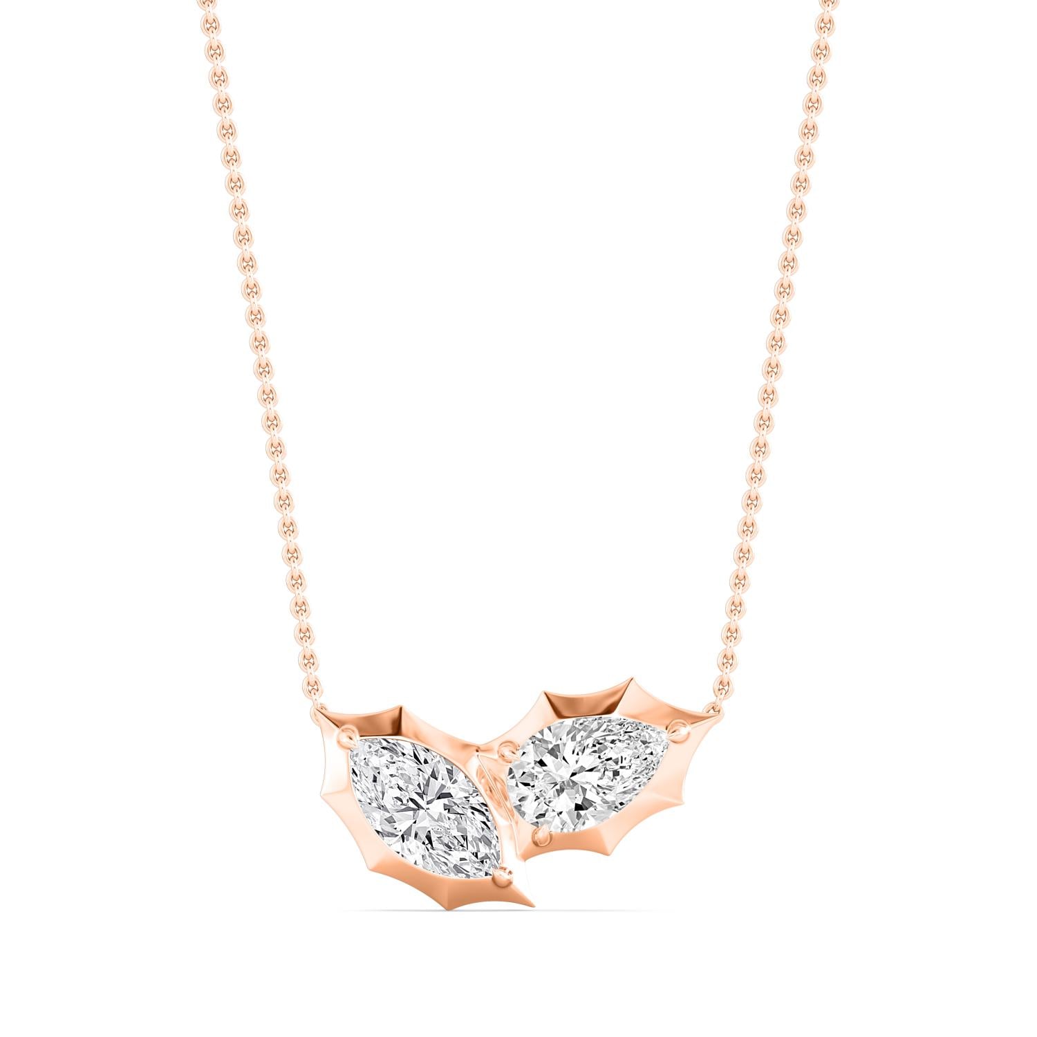 9K Rose Gold Lab Grown Diamond PENDANT 2.10 ctw P32602MQPE-2
