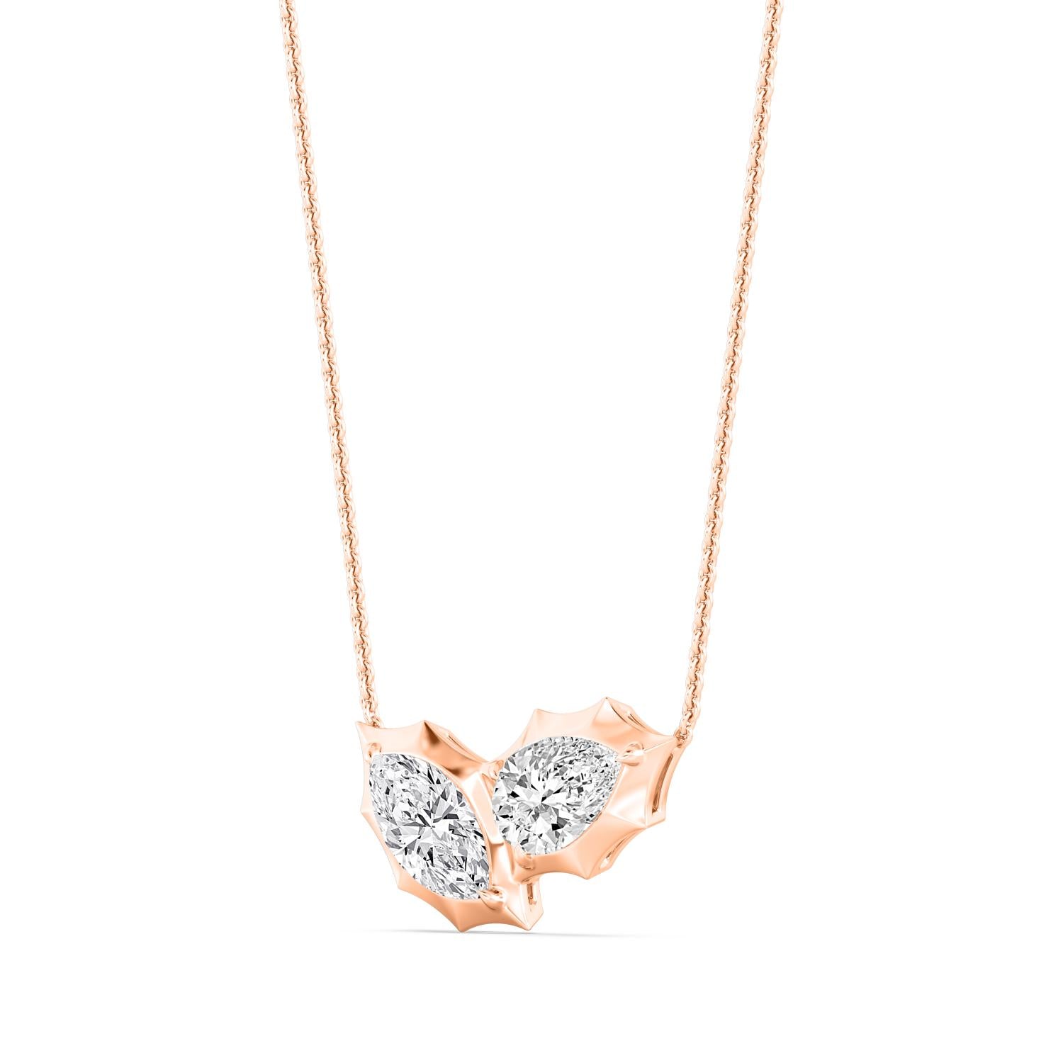 9K Rose Gold Lab Grown Diamond PENDANT 2.10 ctw P32602MQPE-2