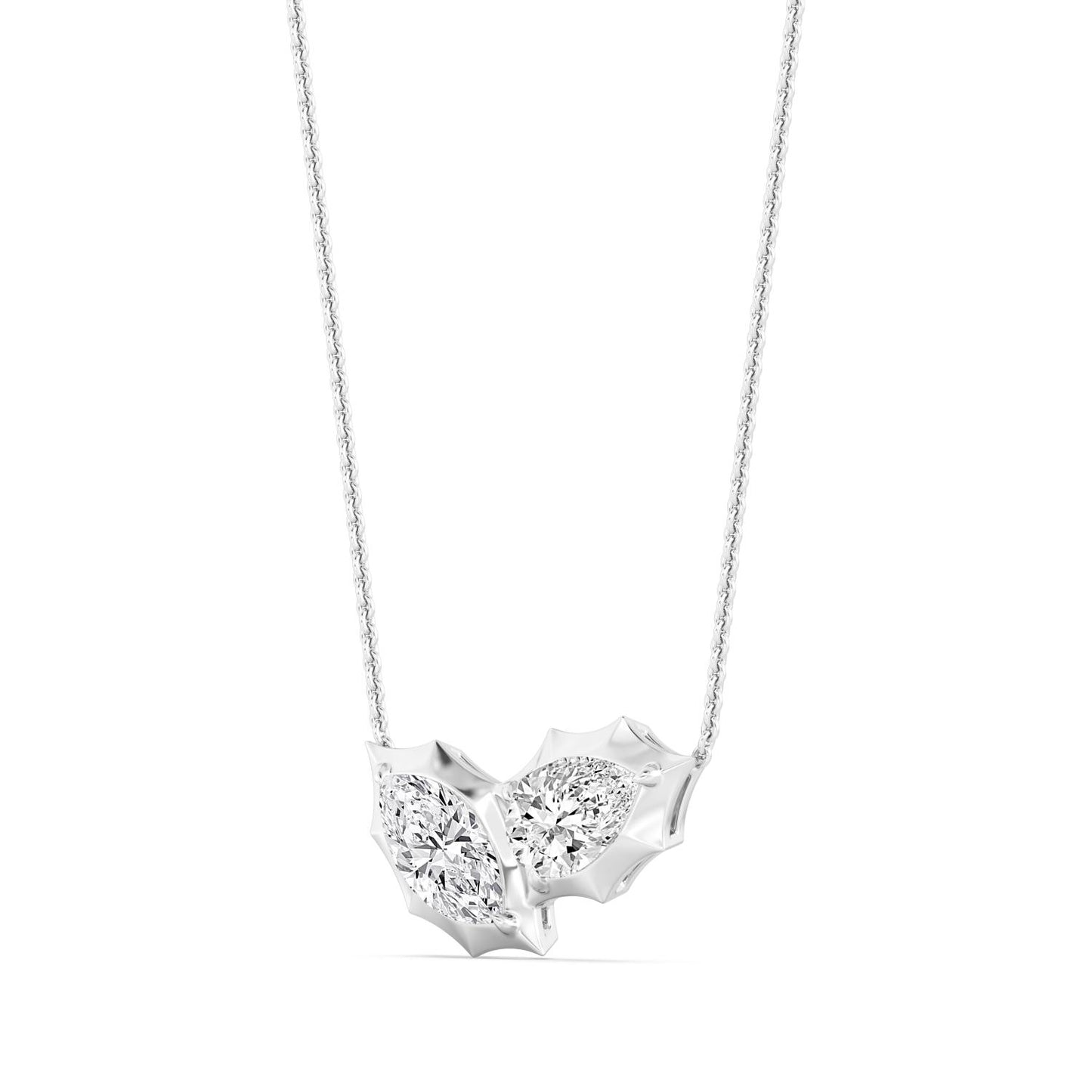 9K White Gold Lab Grown Diamond PENDANT 2.10 ctw P32602MQPE-2
