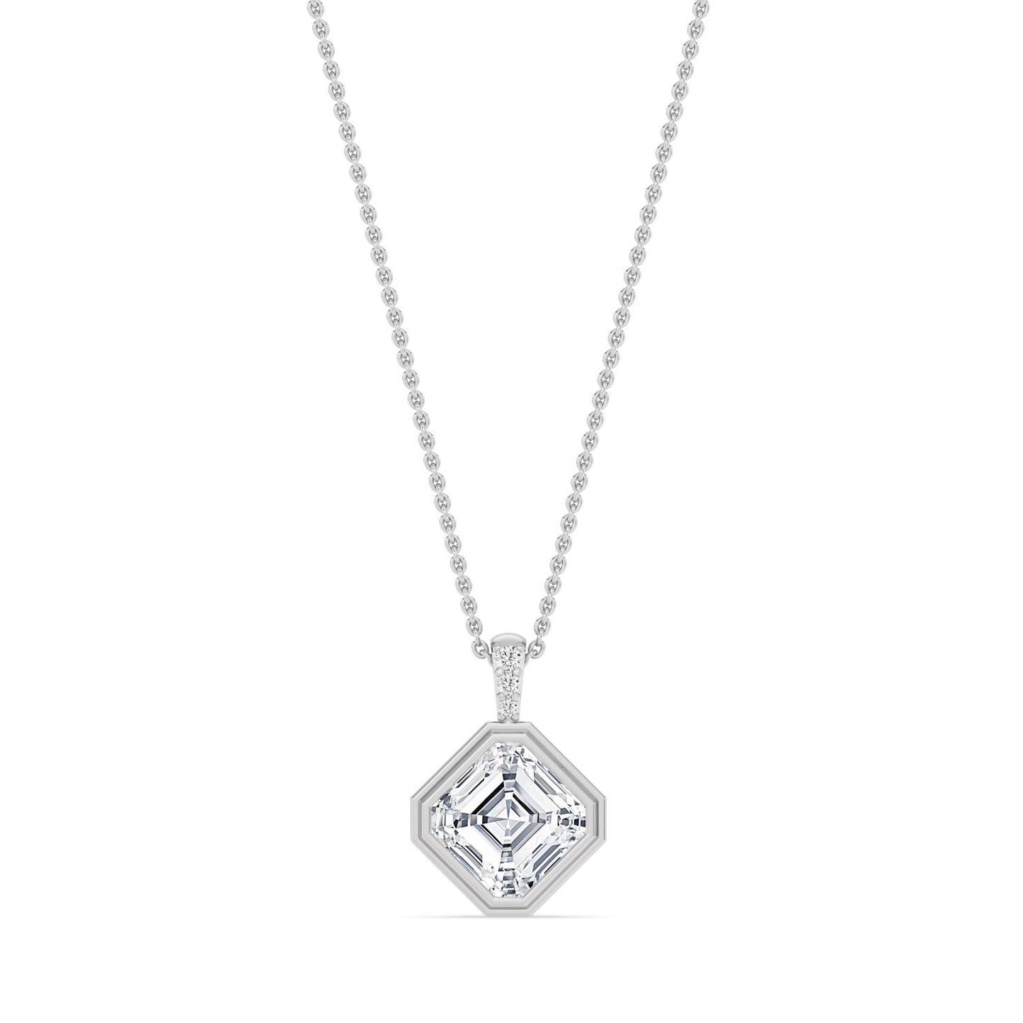 10K White Gold Lab Grown Diamond PENDANT 2.03 ctw P32686ASS-2