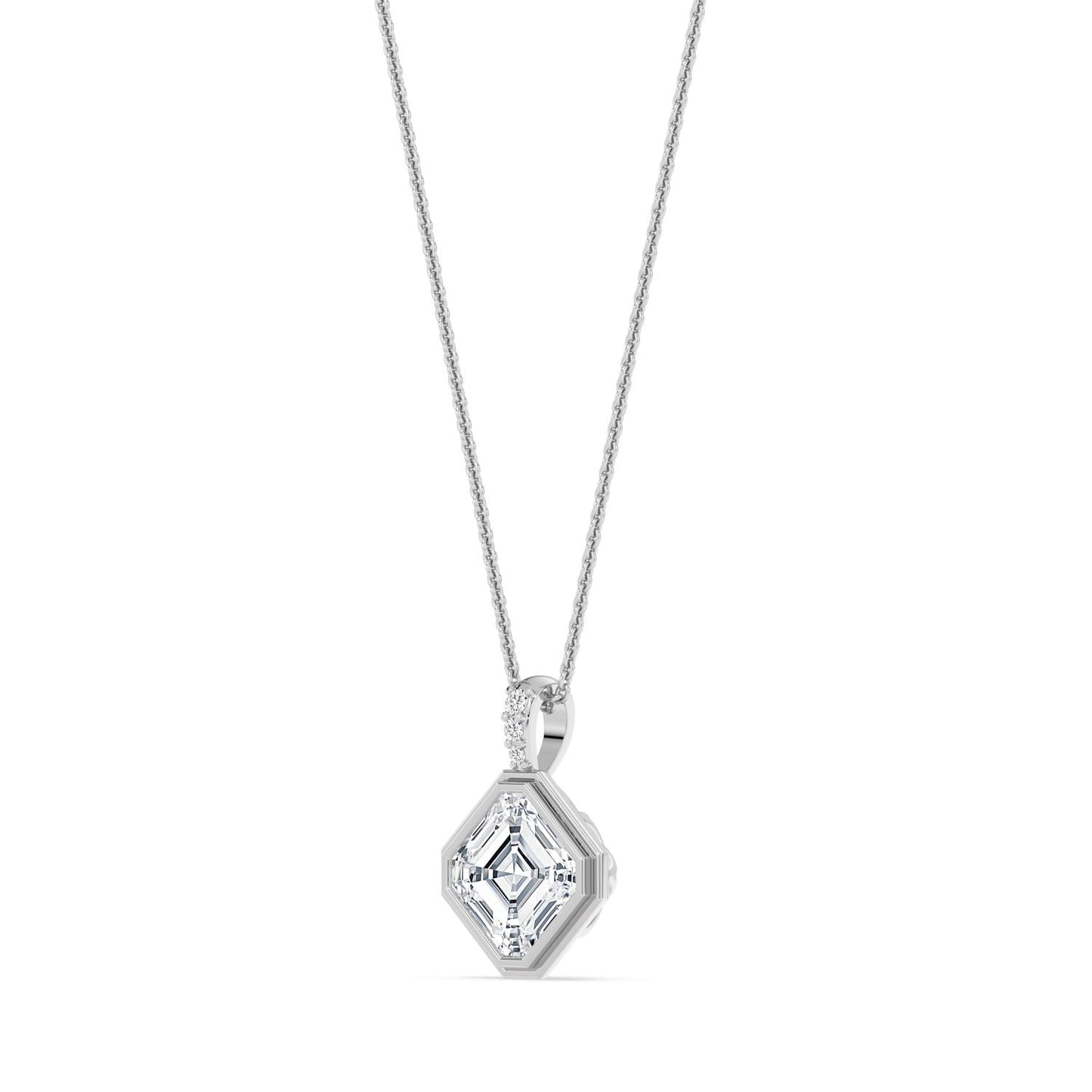 10K White Gold Lab Grown Diamond PENDANT 2.03 ctw P32686ASS-2