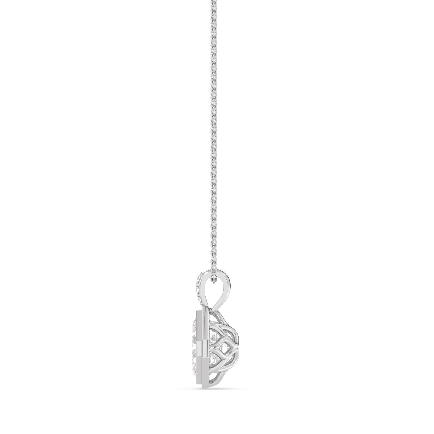 10K White Gold Lab Grown Diamond PENDANT 2.03 ctw P32686ASS-2