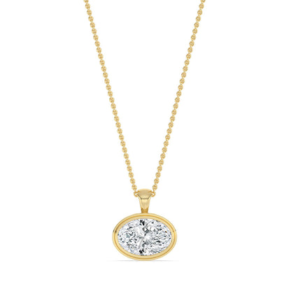 10K Yellow Gold Lab Grown Diamond PENDANT 2.00 ctw P32687OV-2