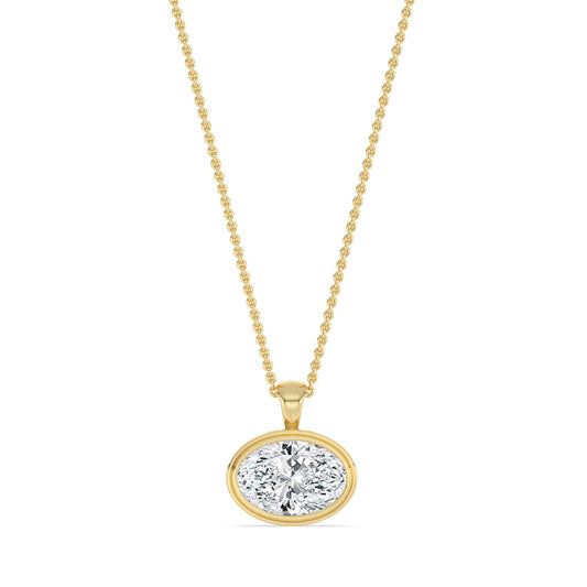 10K Yellow Gold Lab Grown Diamond PENDANT 2.00 ctw P32687OV-2