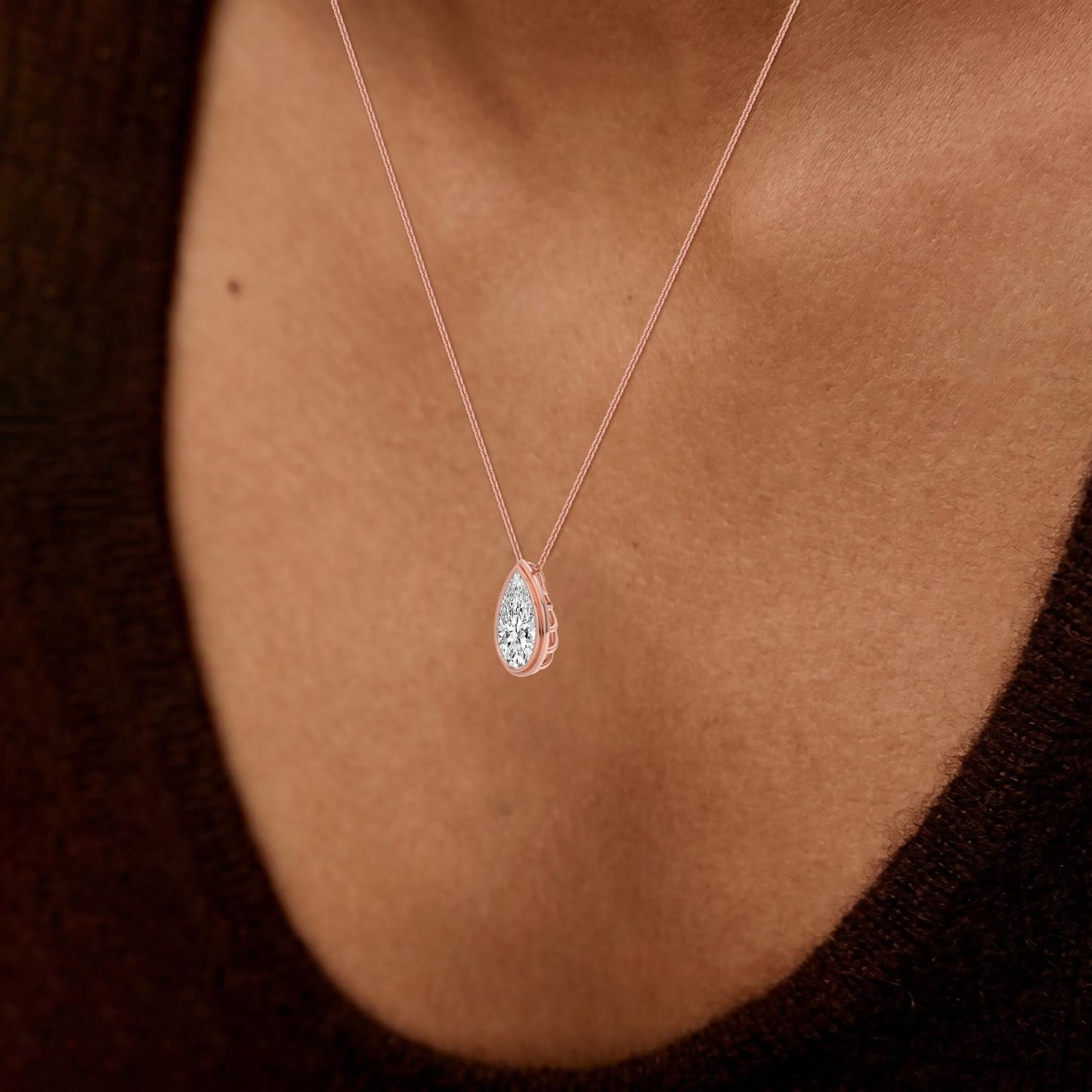10K Rose Gold Lab Grown Diamond PENDANT 2.00 ctw P32689PE-2
