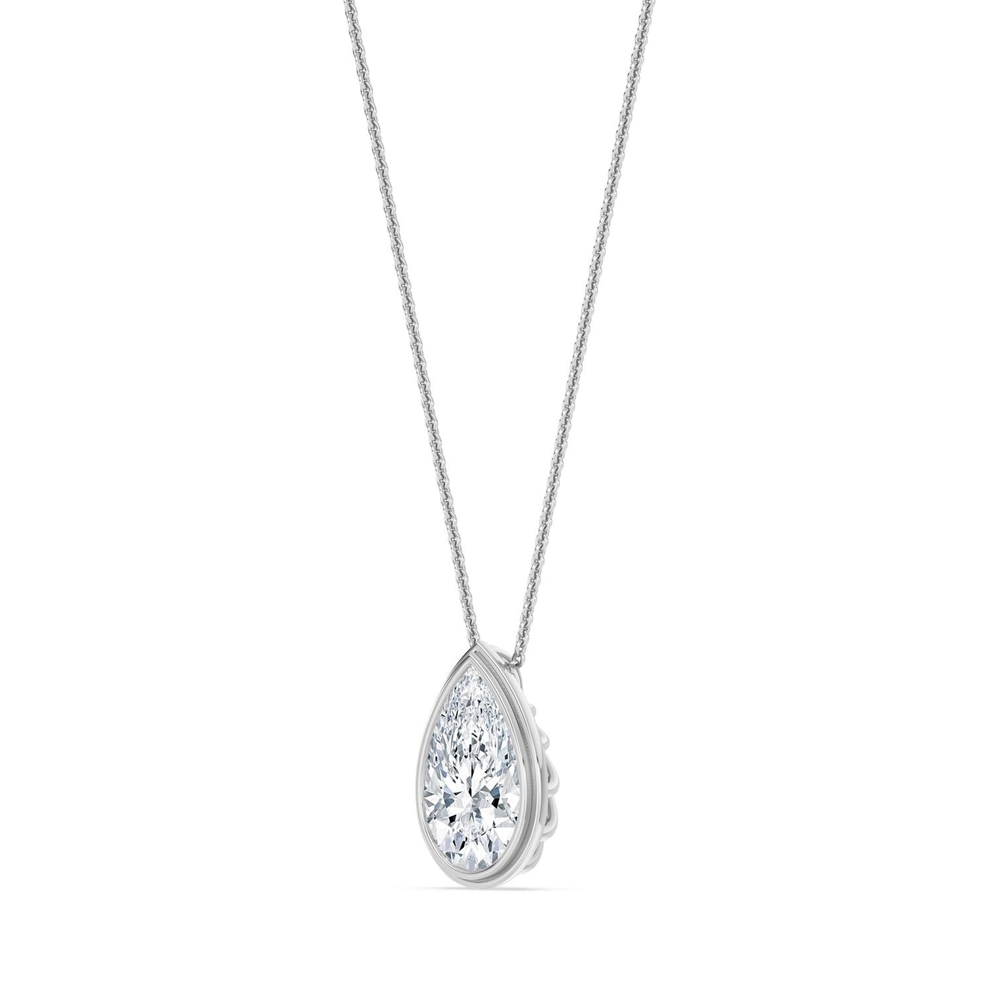 10K White Gold Lab Grown Diamond PENDANT 2.00 ctw P32689PE-2