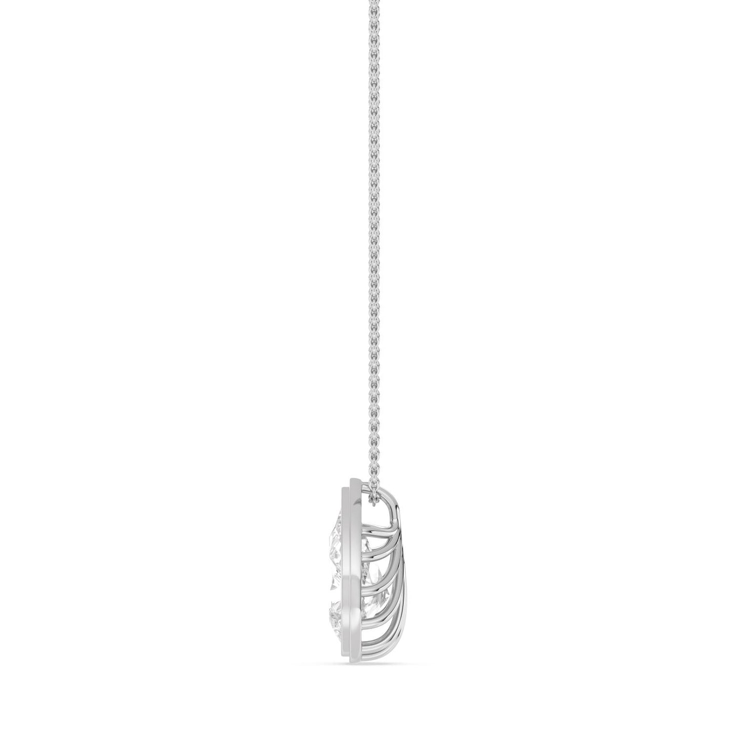 10K White Gold Lab Grown Diamond PENDANT 2.00 ctw P32689PE-2