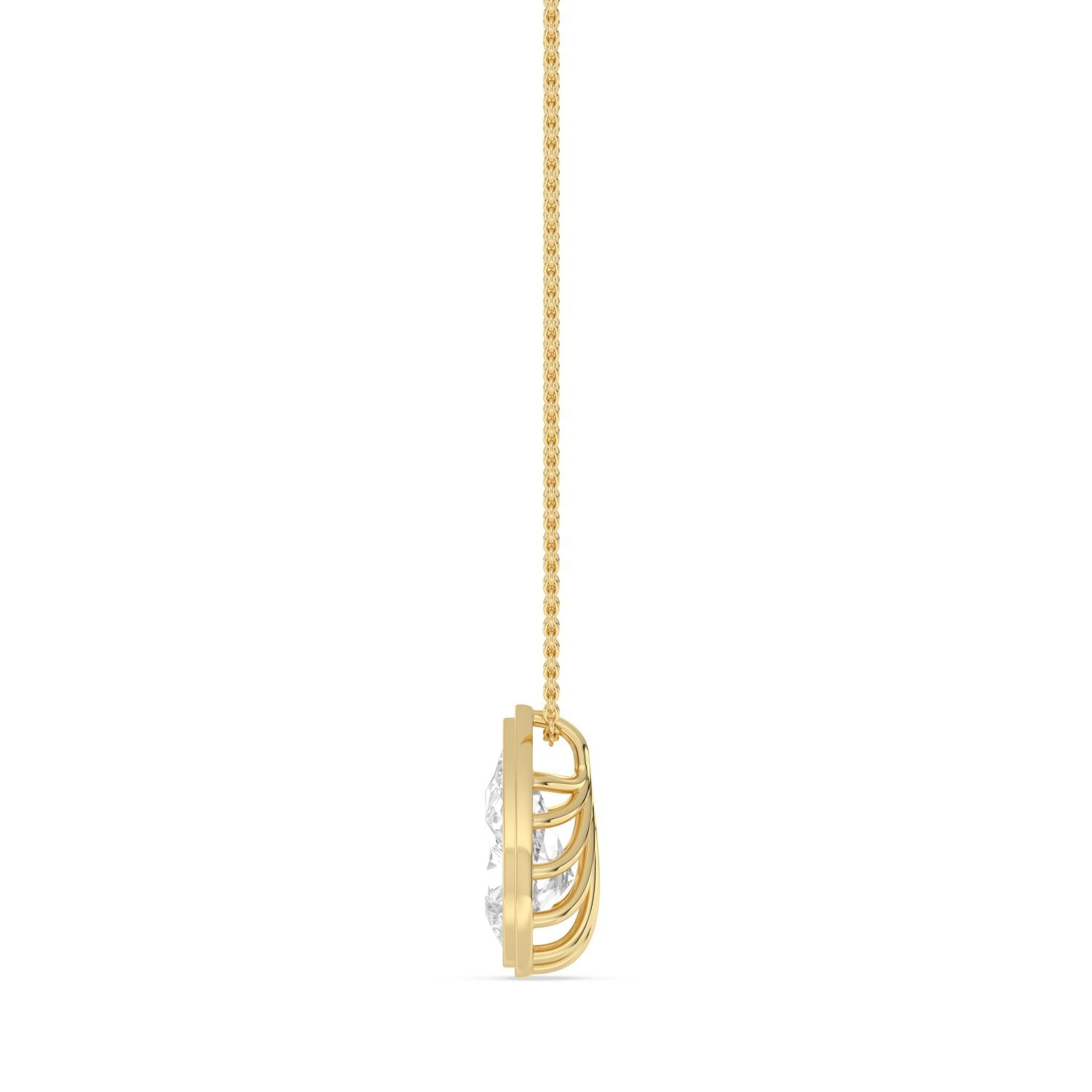 10K Yellow Gold Lab Grown Diamond PENDANT 2.00 ctw P32689PE-2